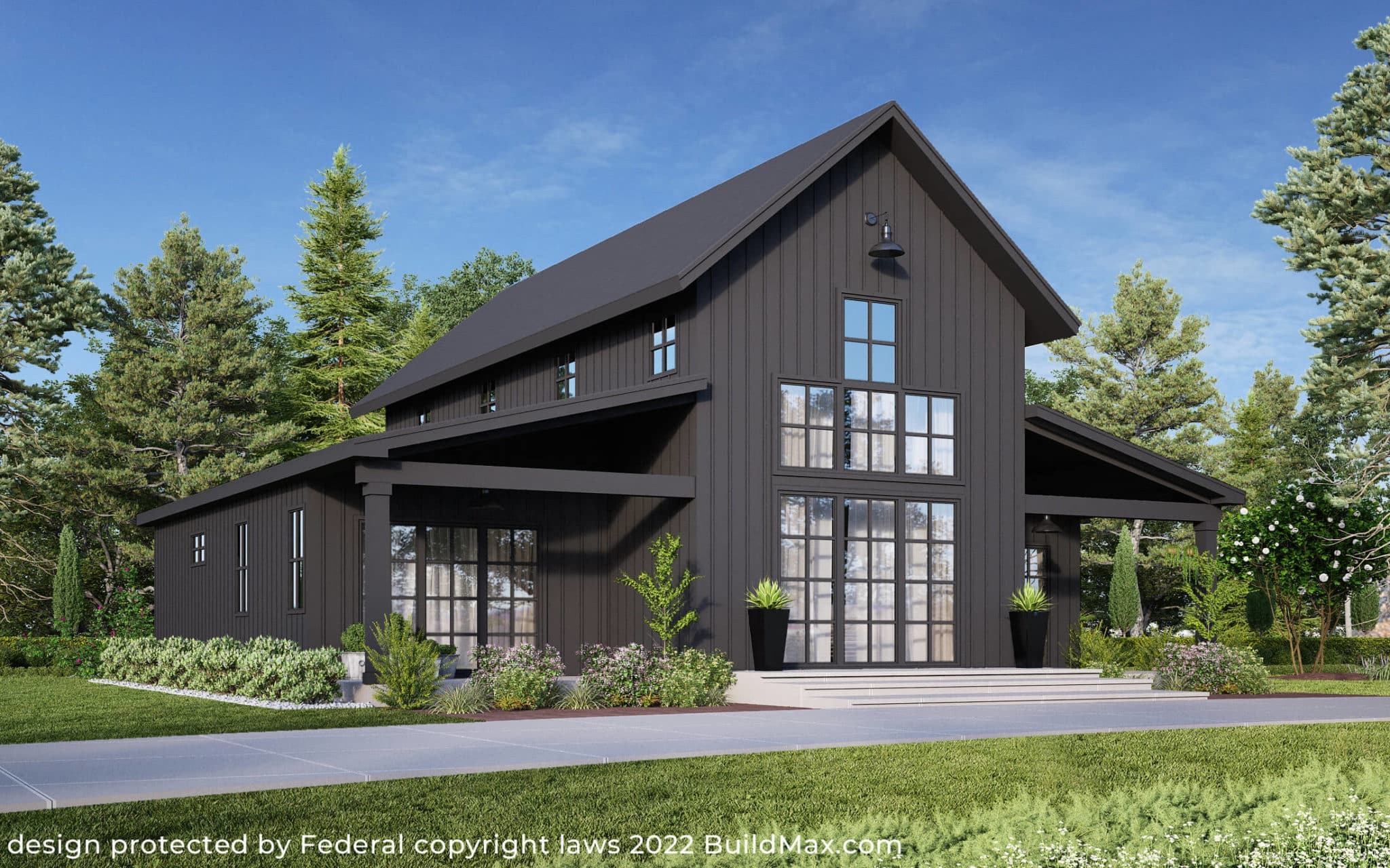 Modern Elegance: Designing a Grey Barndominium Home