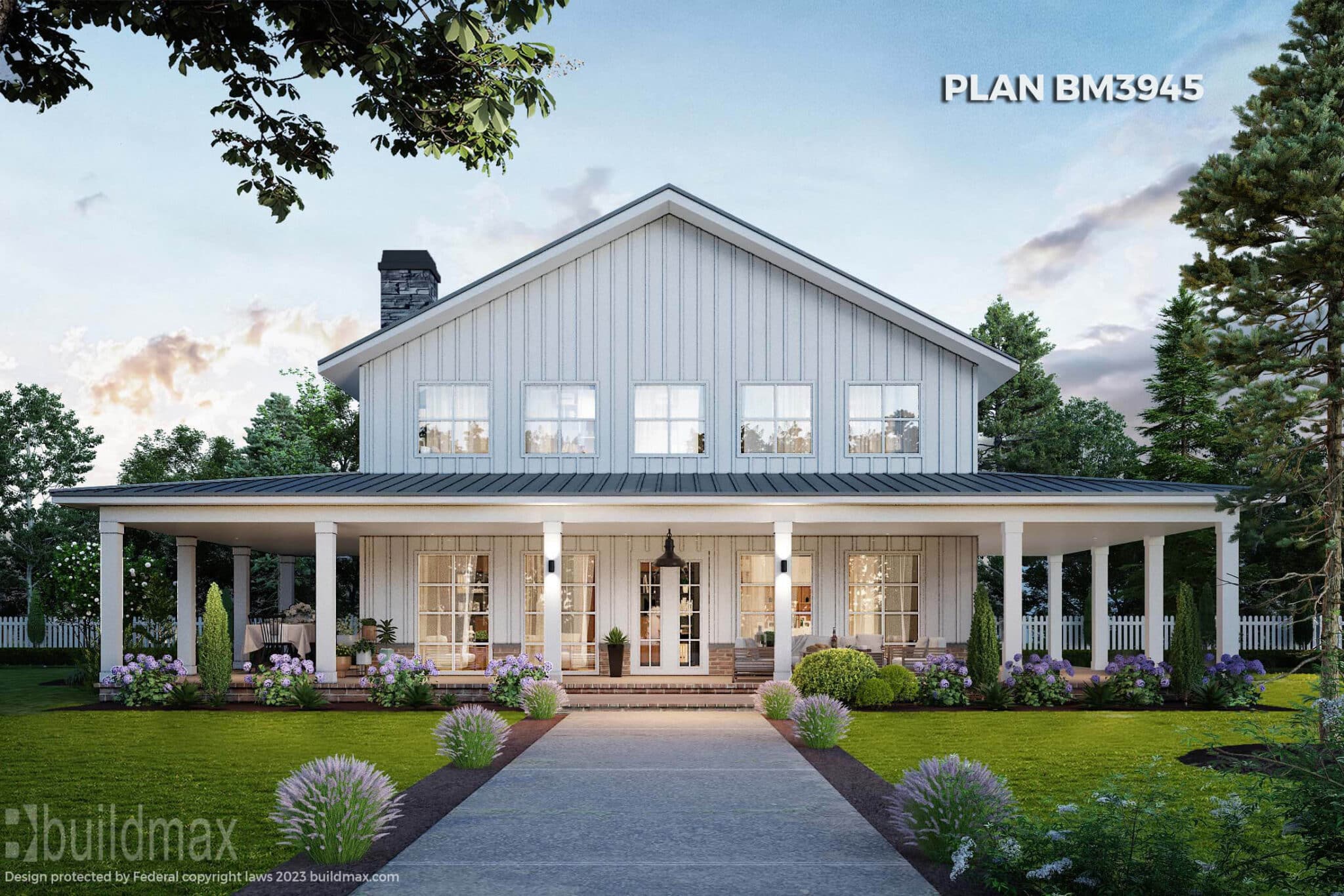 Elegant and Timeless: White Barndominium Design