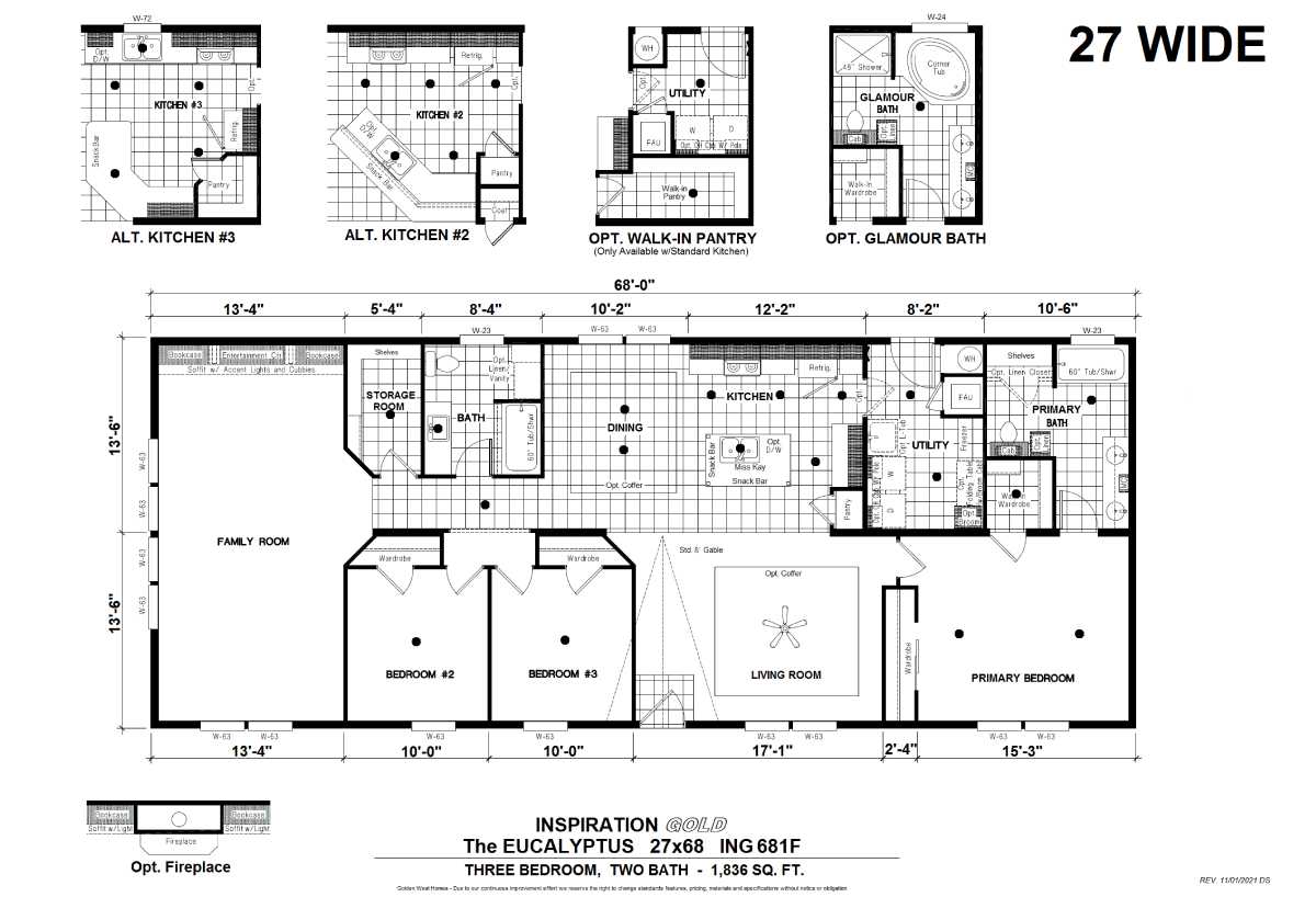 Compact Luxury: 2 Bedroom Mobile Home Floor Plans