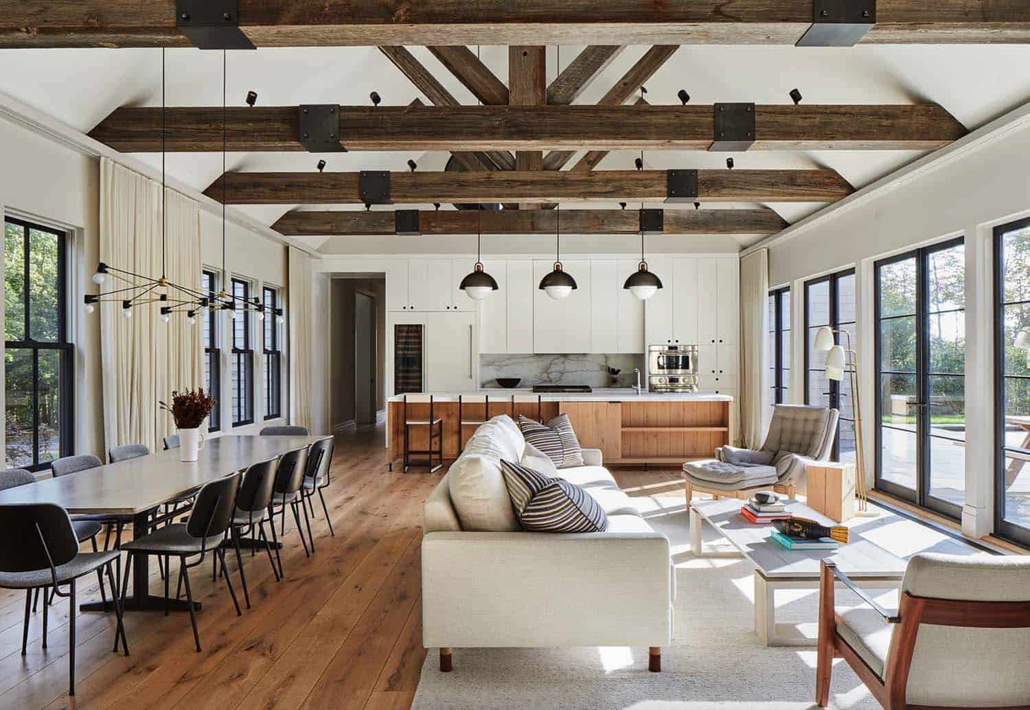 modern barn style house interior