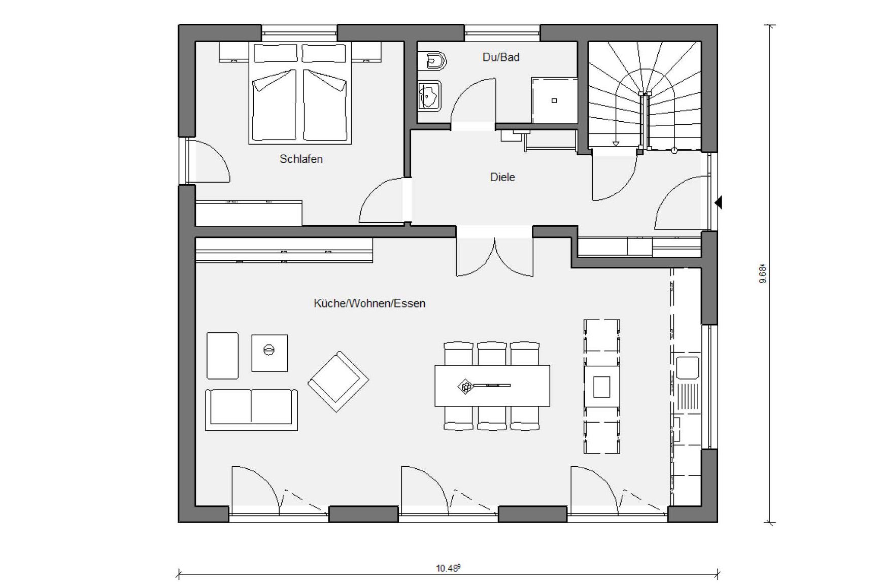 mono pitch roof house plans