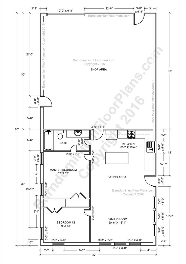 metal building house plans with shop