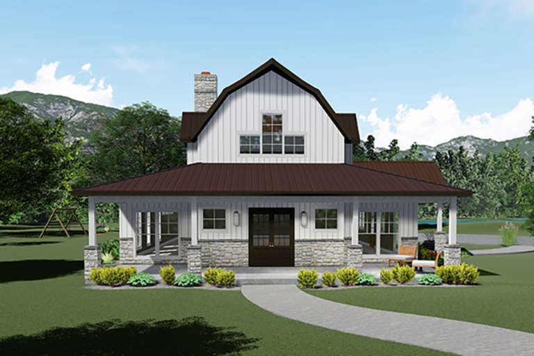 barn style roof house plans