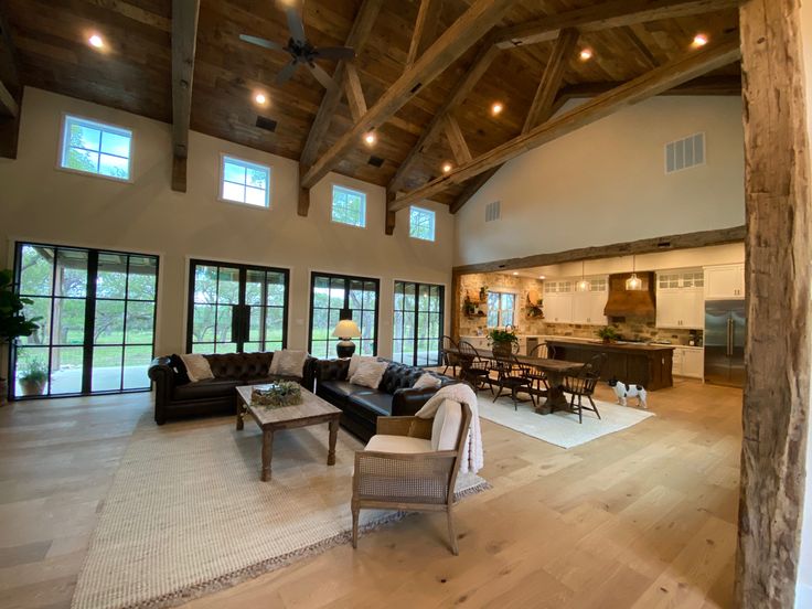 open plan barn house interior