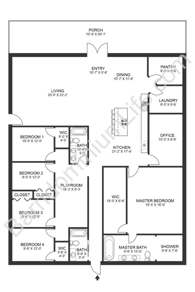 4 bedroom metal house plans