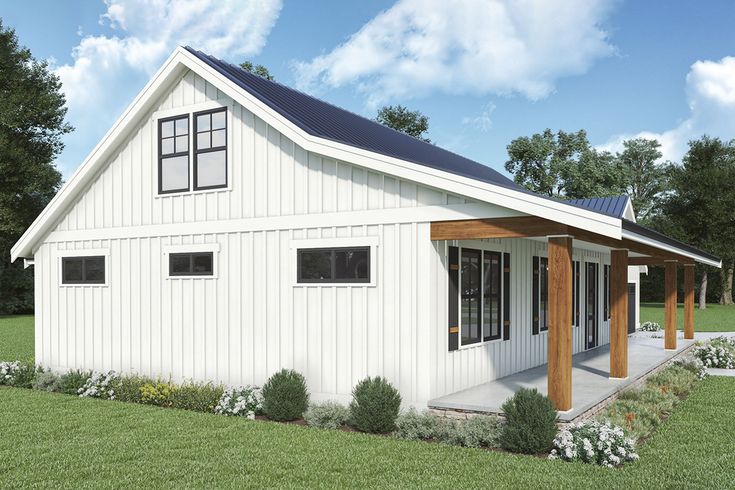 ranch style pole barn house