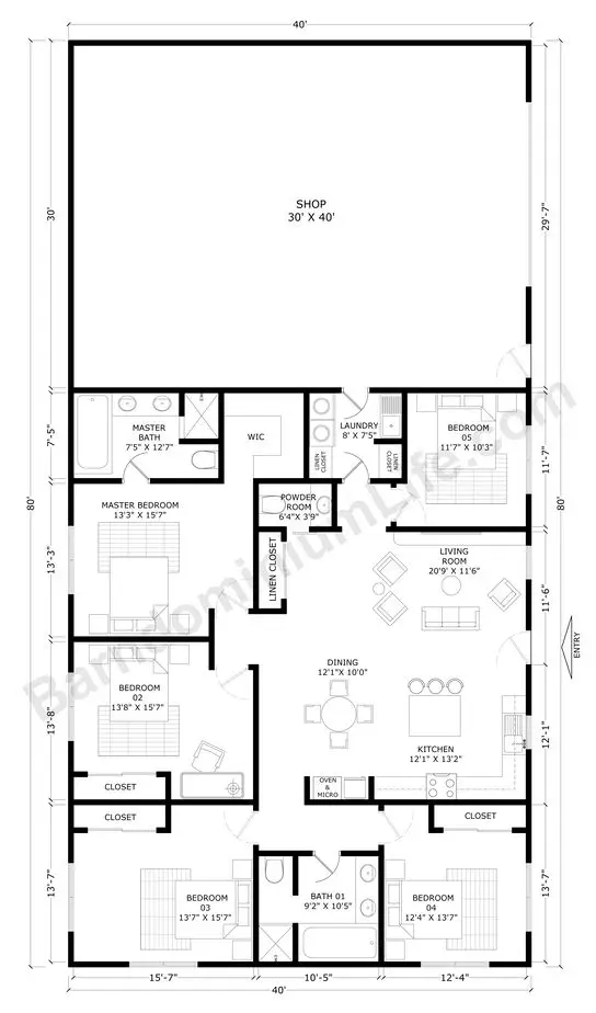 Designing a 40x80 Metal Building Barndominium: Space, Layout, and Ideas